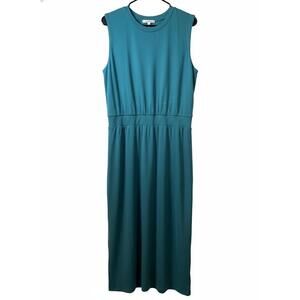 Lou & Grey Women's Sleeveless Comfy Tank Dress Size M EUC Teal Blue